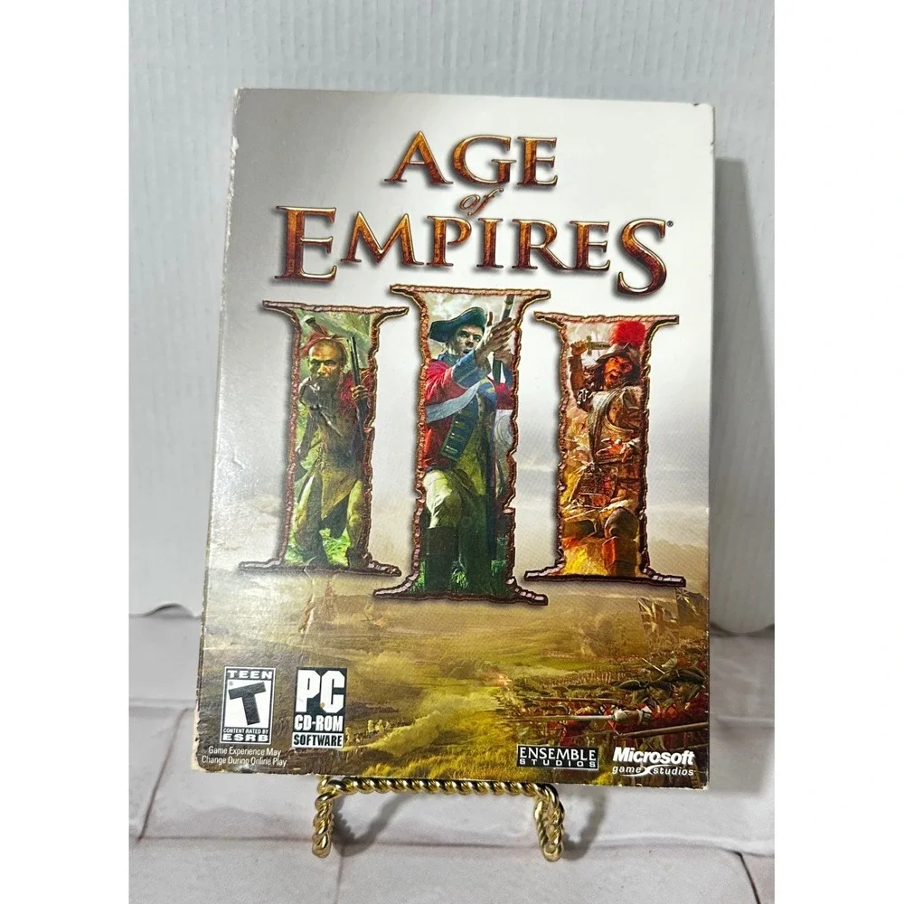 Age of Empires III PC 2005 Big Box Complete 3-Disc Set Manual Microsoft‎ RTS