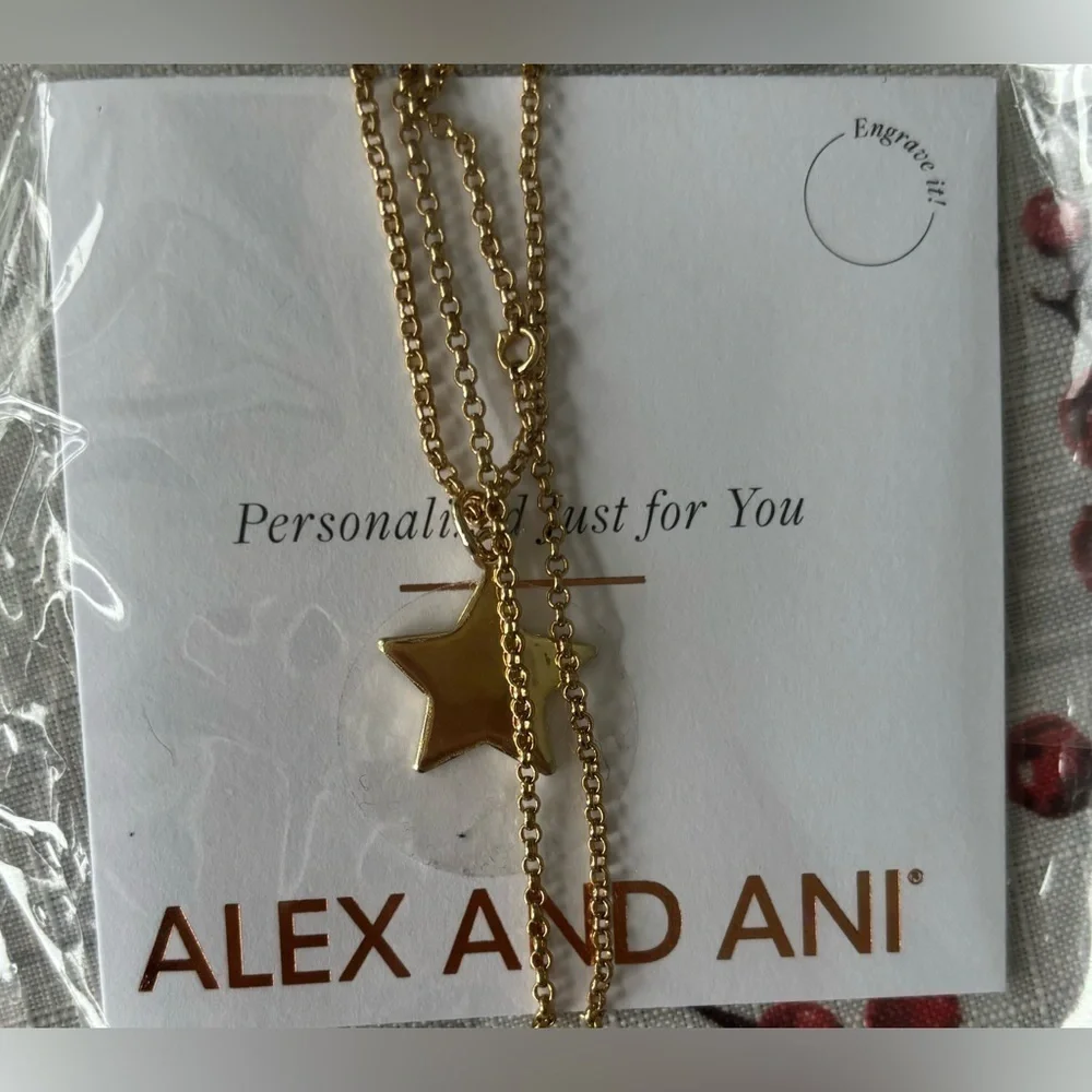 New Alex & Ani‎ New Gold Star necklace