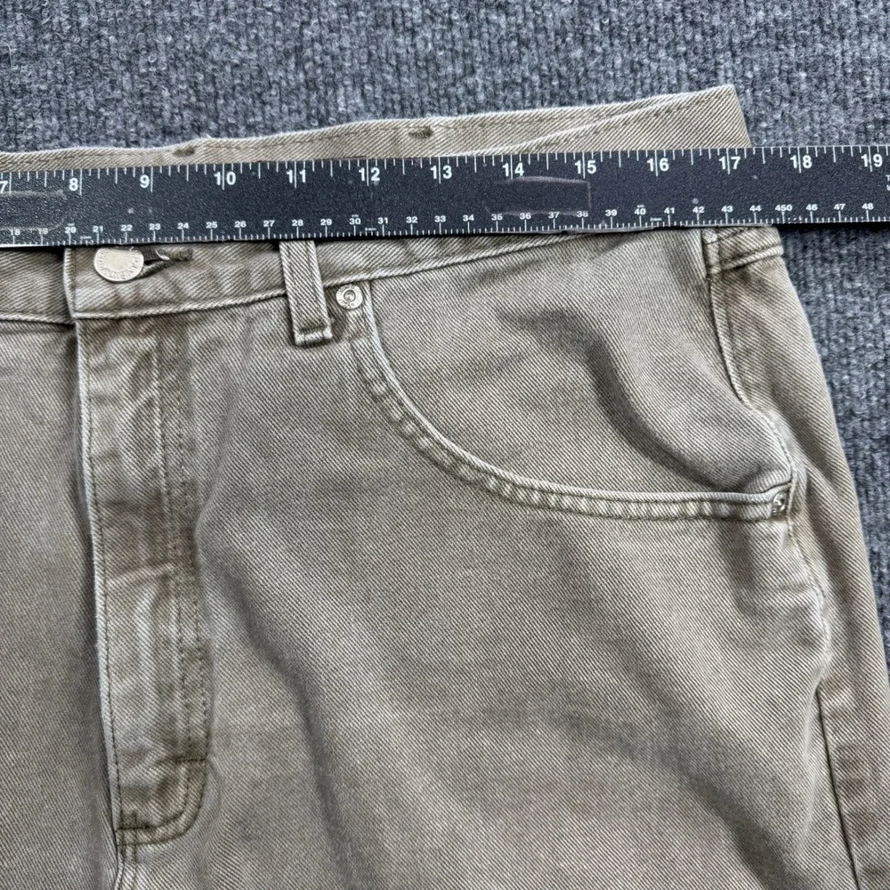 Wrangler Silver Edition Jeans Mens 36 x‎ 26 Tan Khaki Denim Straight Leg Casual