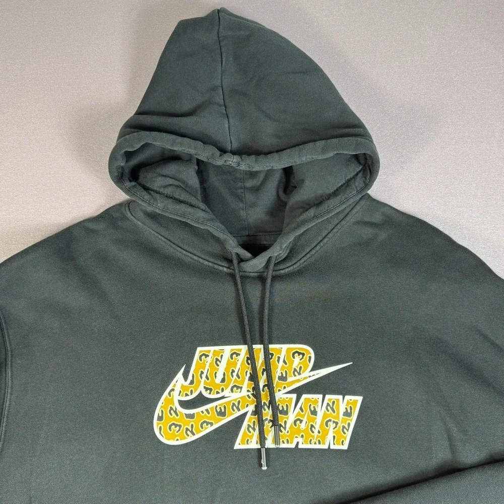 Nike Air Jordan Jumpman Hoodie Mens Large‎ Sweatshirt Cheetah Logo Pullover