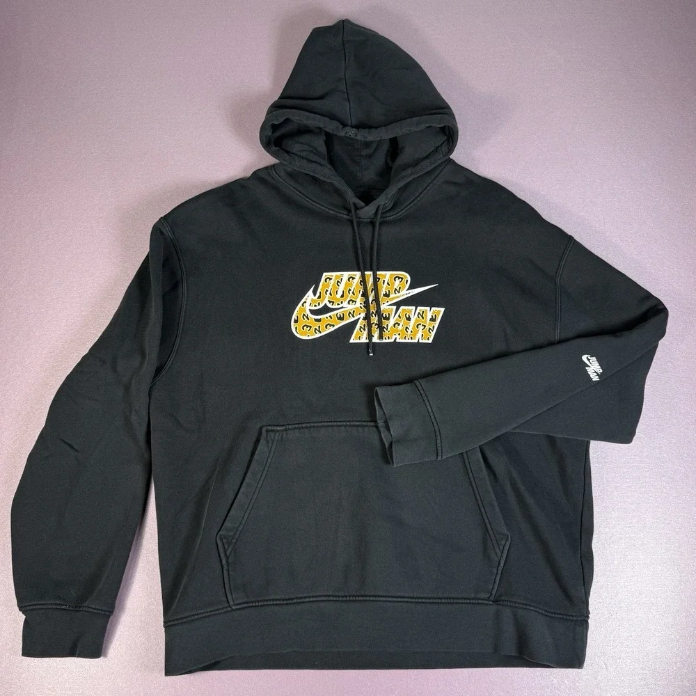 Nike Air Jordan Jumpman Hoodie Mens Large‎ Sweatshirt Cheetah Logo Pullover