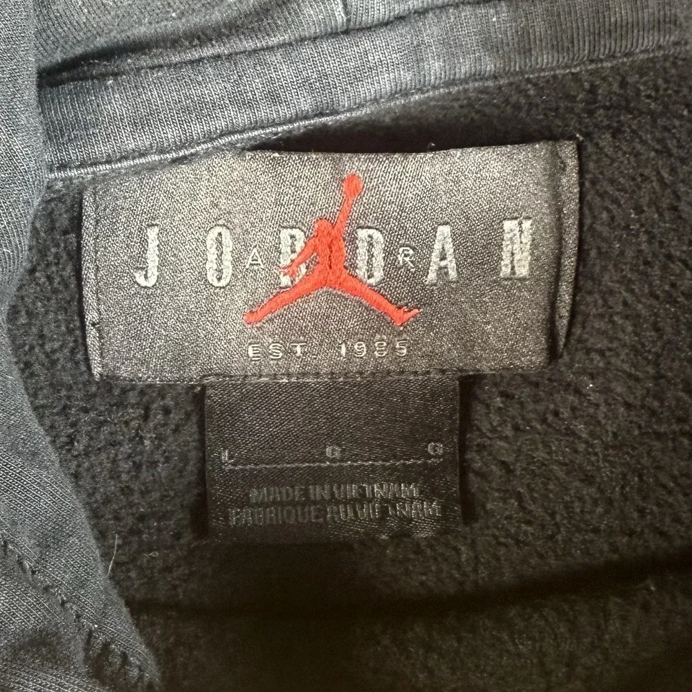Nike Air Jordan Jumpman Hoodie Mens Large‎ Sweatshirt Cheetah Logo Pullover