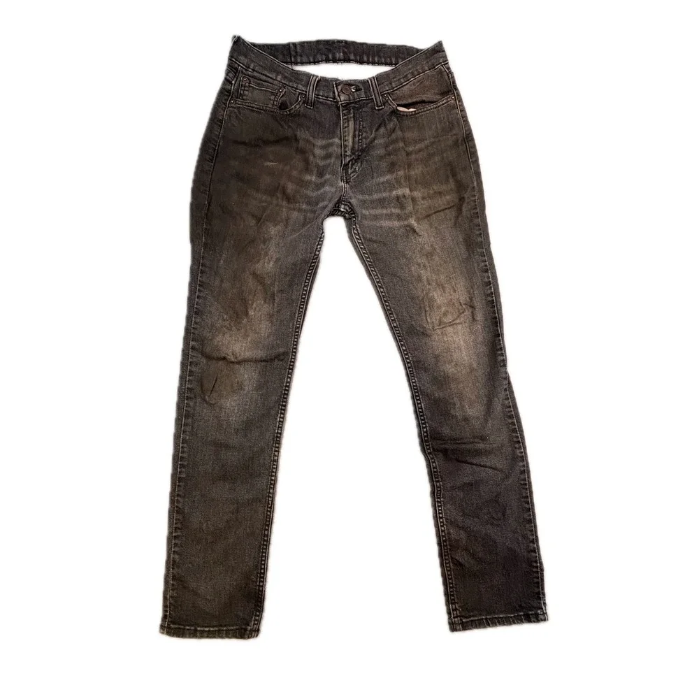 Levis 511 Slim Fit Jeans Mens 30x32 Faded Black Denim 04511-3096 WaterLess