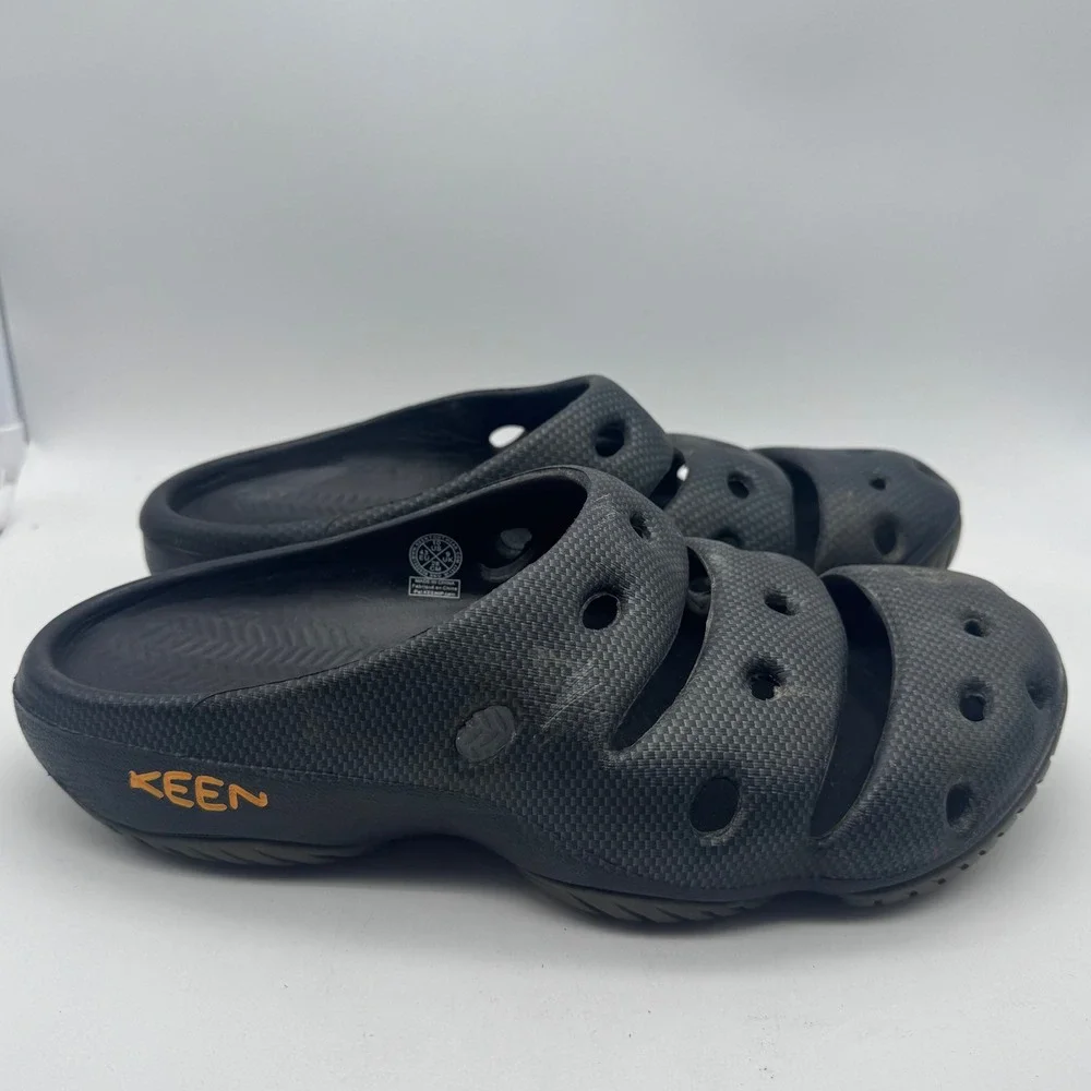 Mens KEEN Black Clogs Slides Sandals‎ Shoes Comfort Casual Size US 10