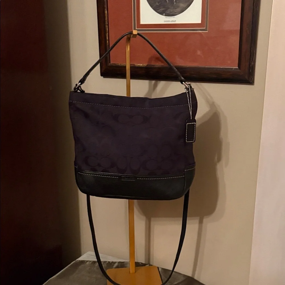 Coach VintageElegant Black mini hobo Women's crossbody Bag