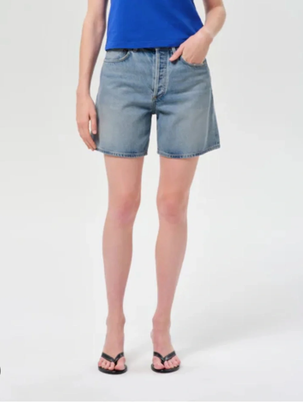 Agolde Dame Short Flyweight High Rise Baggy Sz 30 NEW