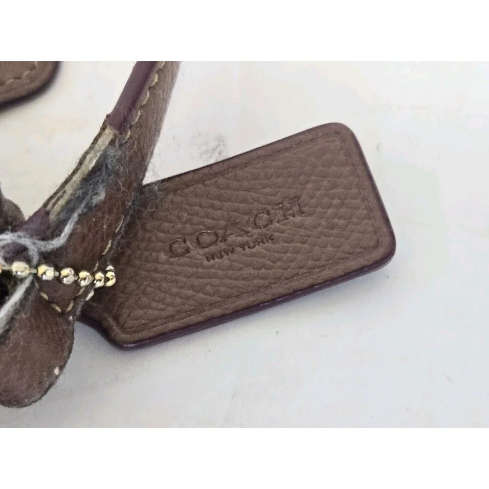 Coach Purse Womens Brown Signature Canvas File Crossbody Bag