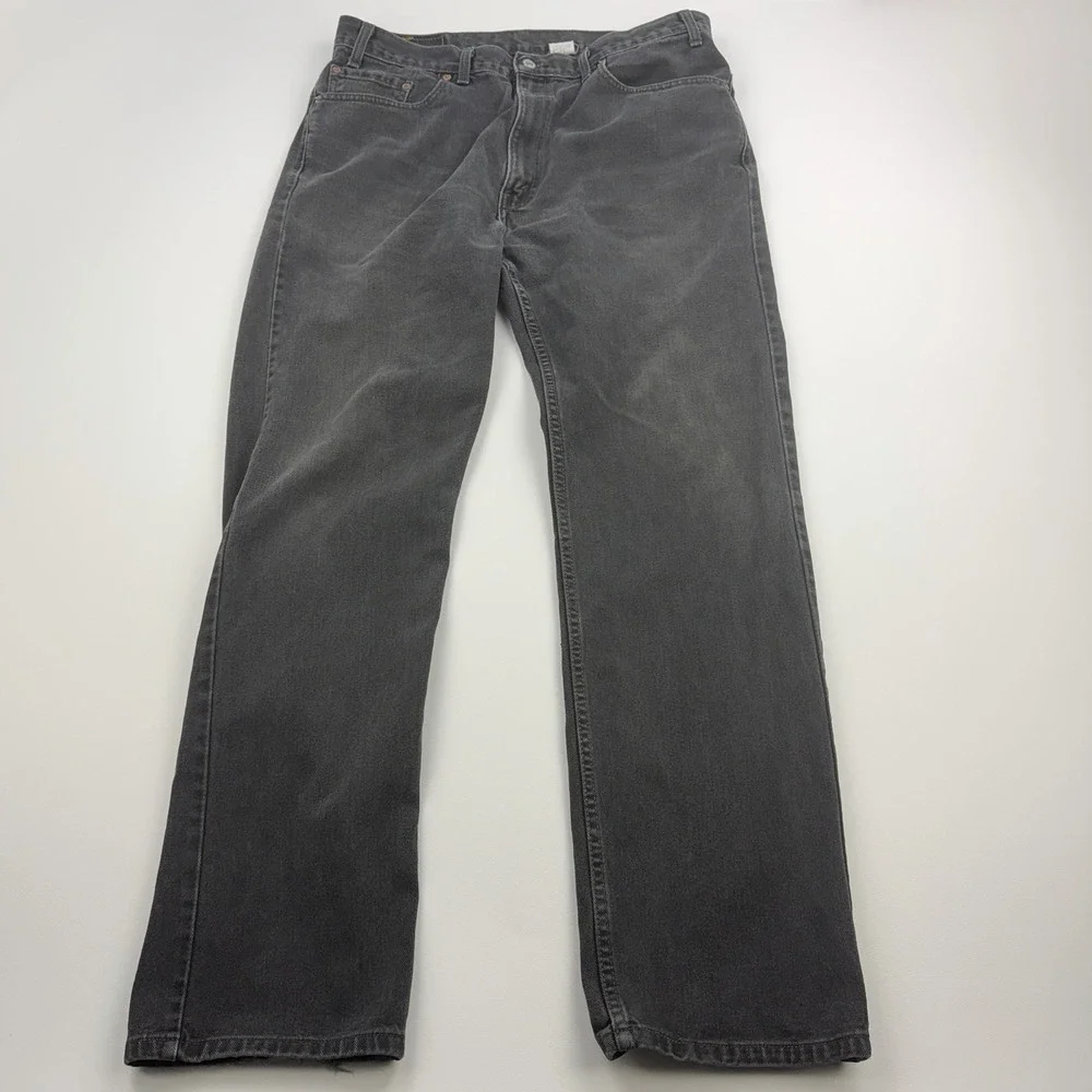 Vintage Levis 505 Jeans Mens 36x34 Black Denim Regular Fit Straight Leg Canada