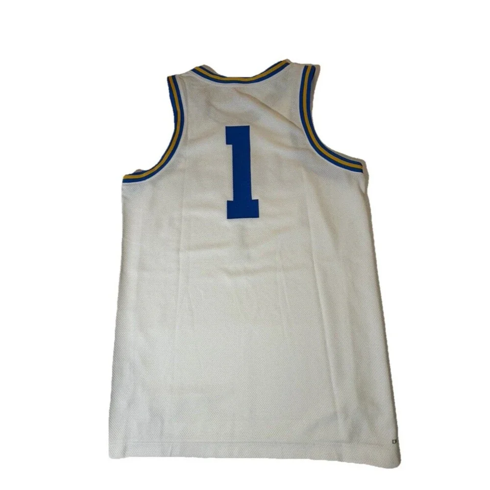 NEW UCLA Bruins #1 Basketball Jersey Men’s Small White Jordan Brand Dri-FIT NWT