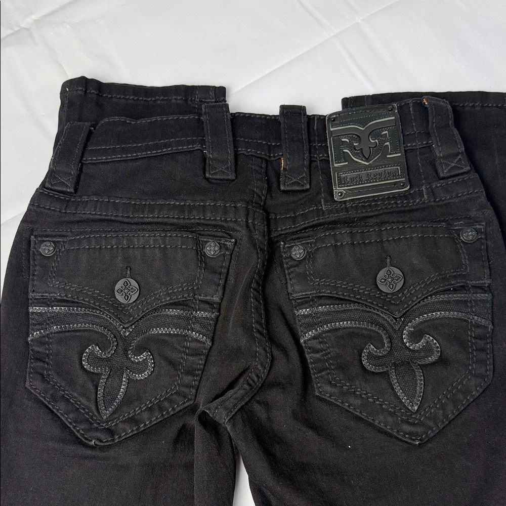 Rock Revival Black Slim Straight Jeans