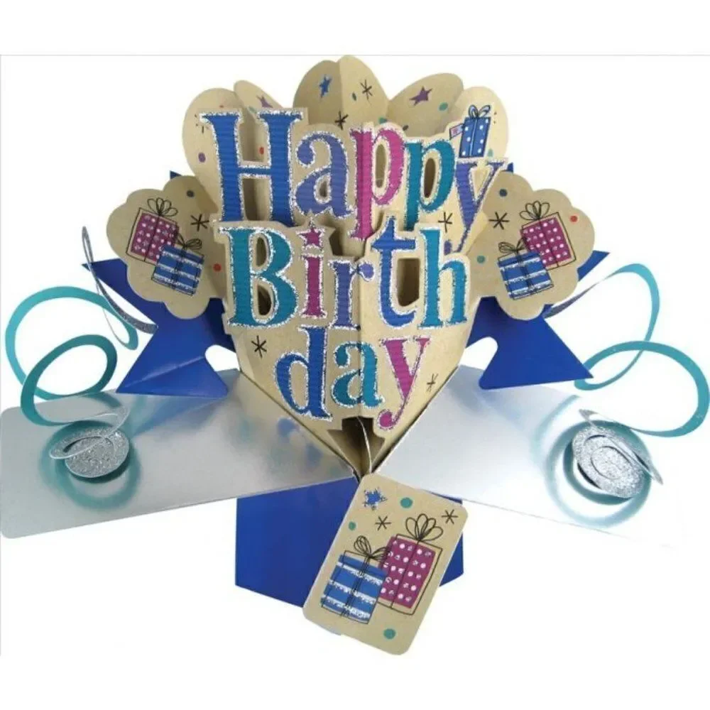 Pop Up Happy Birthday Greeting Card