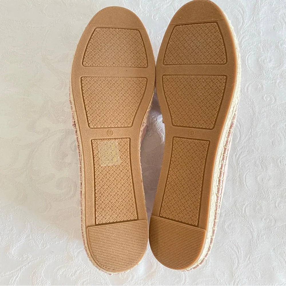Tory Burch Pink Weston Flat Espadrilles