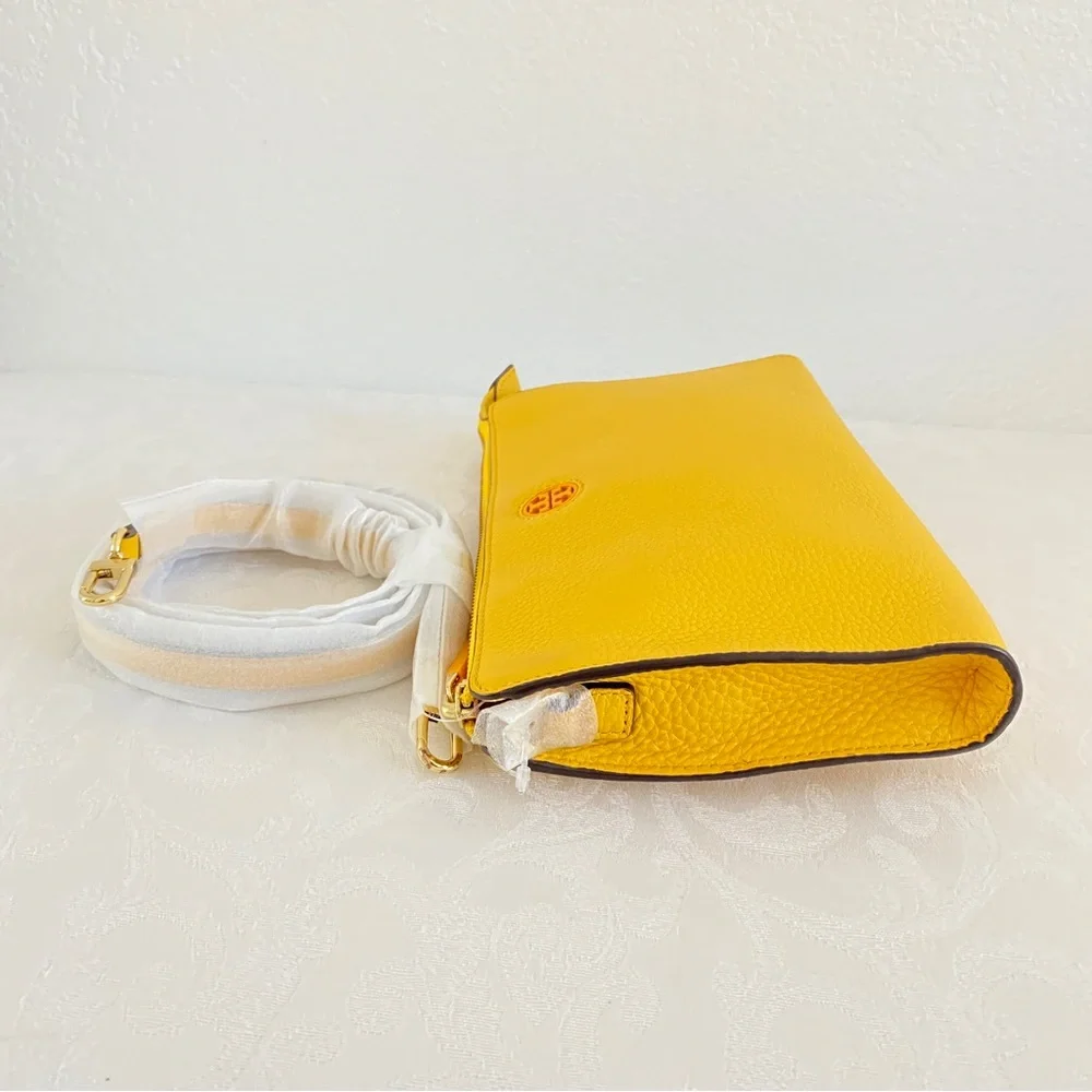 Tory Burch yellow leather crossbody bag