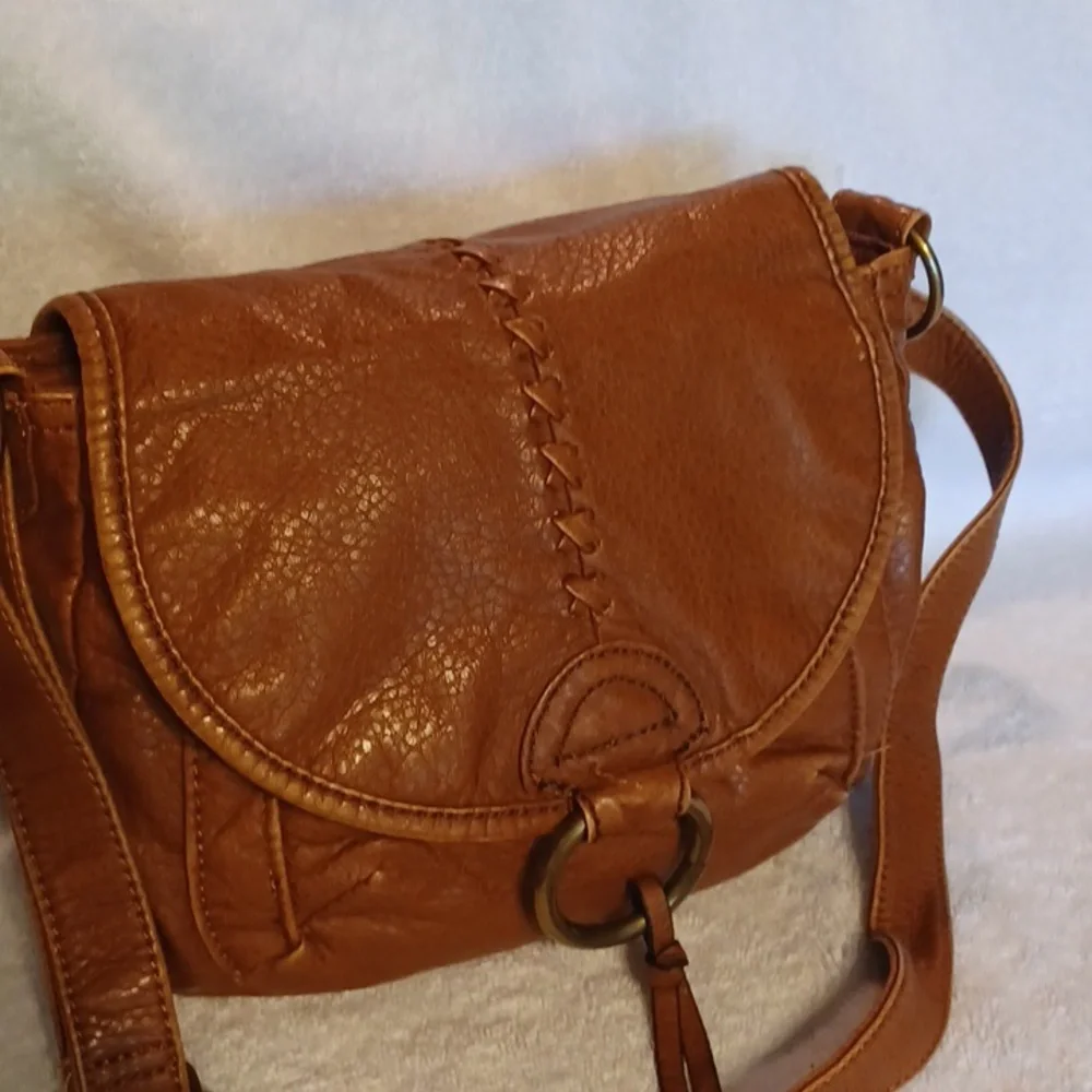 Arizona Jean Co purse crossbody handbag brown