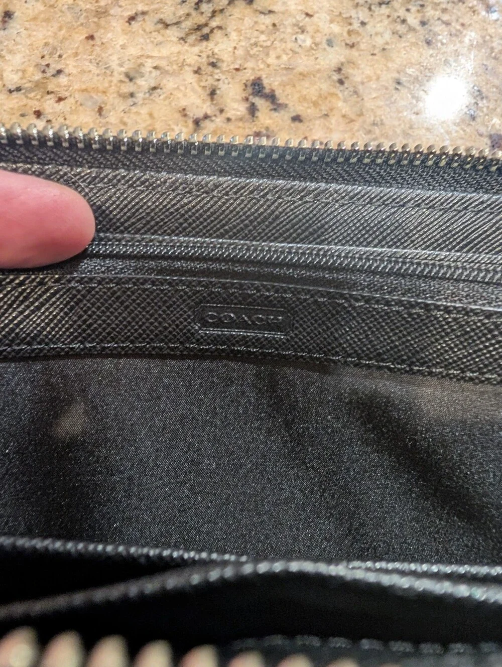 Coach Black Signature Wallet