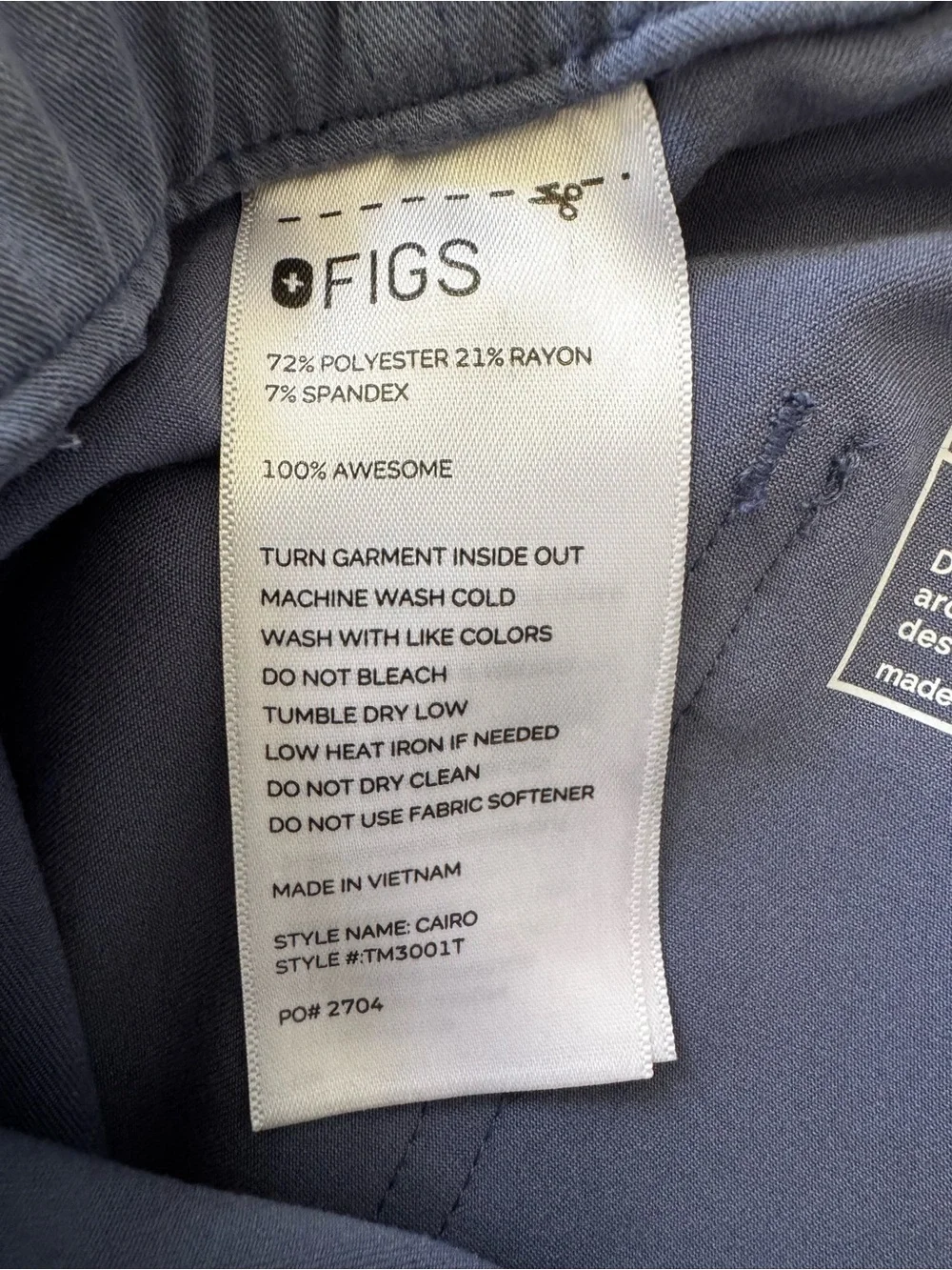 Lot Of 2- FIGS Cairo Straight-Leg Scrub Pants Men’s XL TALL Burgundy & Blue Gray