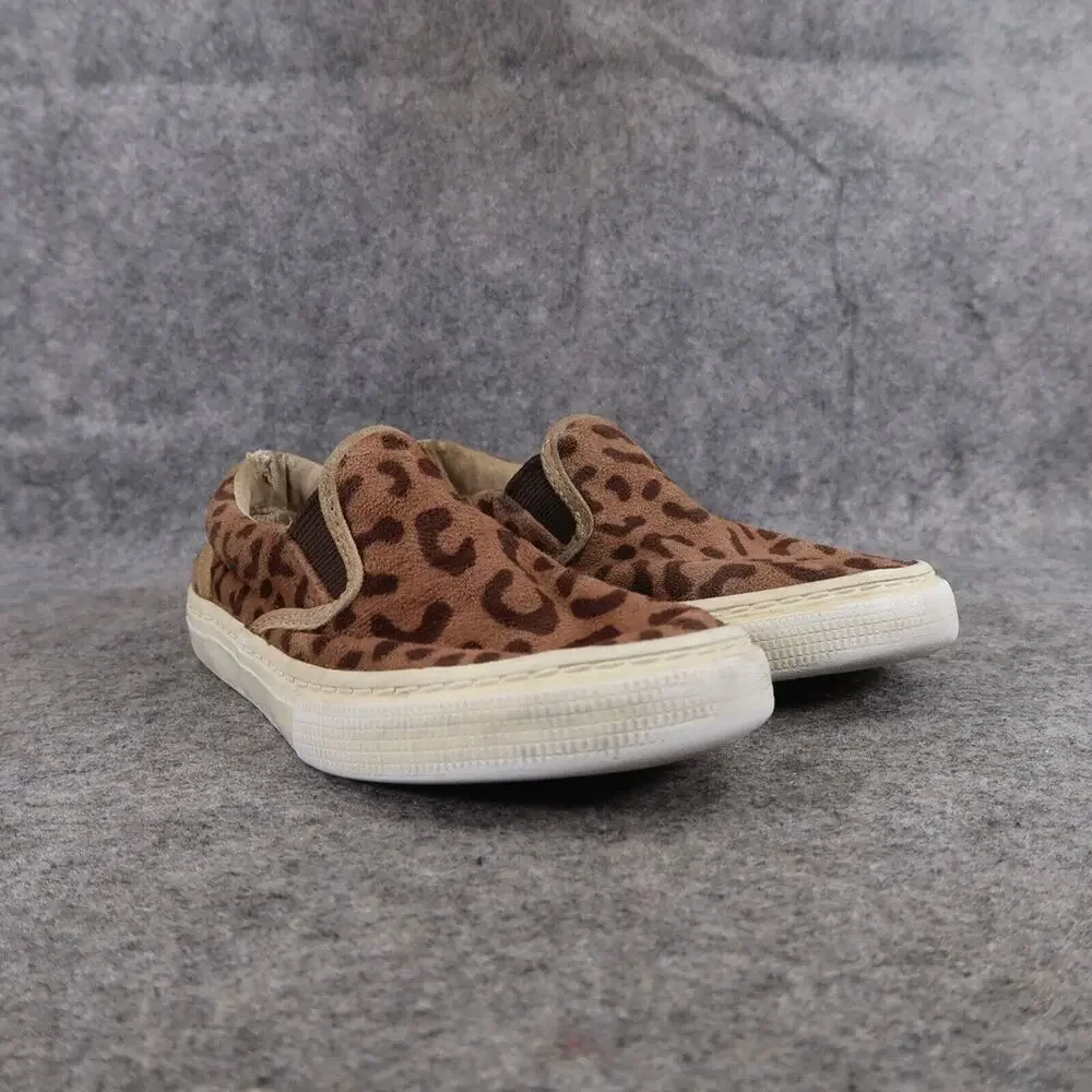 Gap Shoes Kids 12 Sneakers Slip On Animal Leopard Print Brown Casual Active Girl