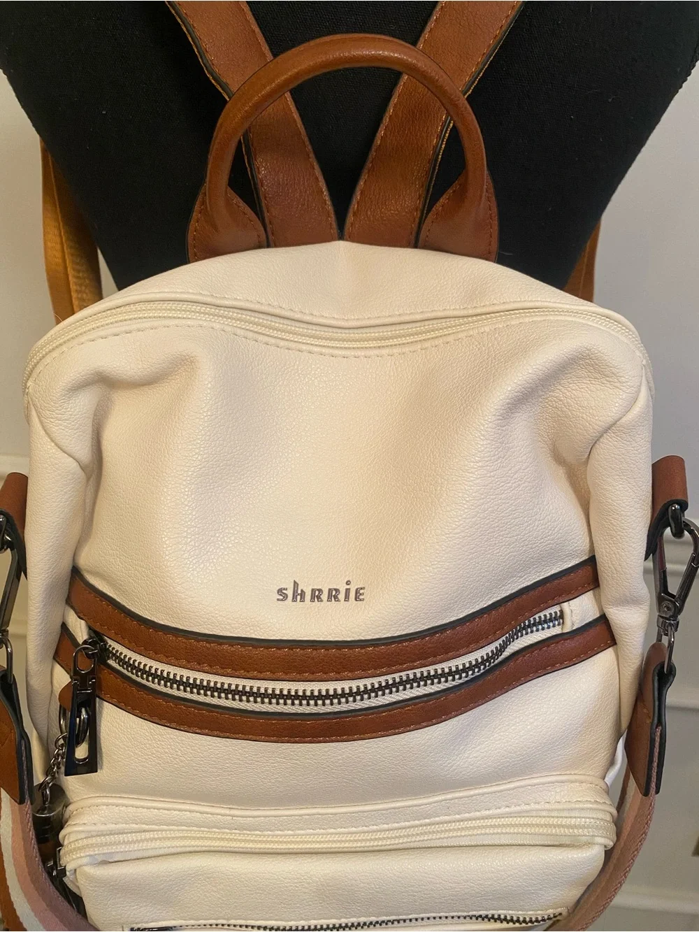Shrrie cream backpack