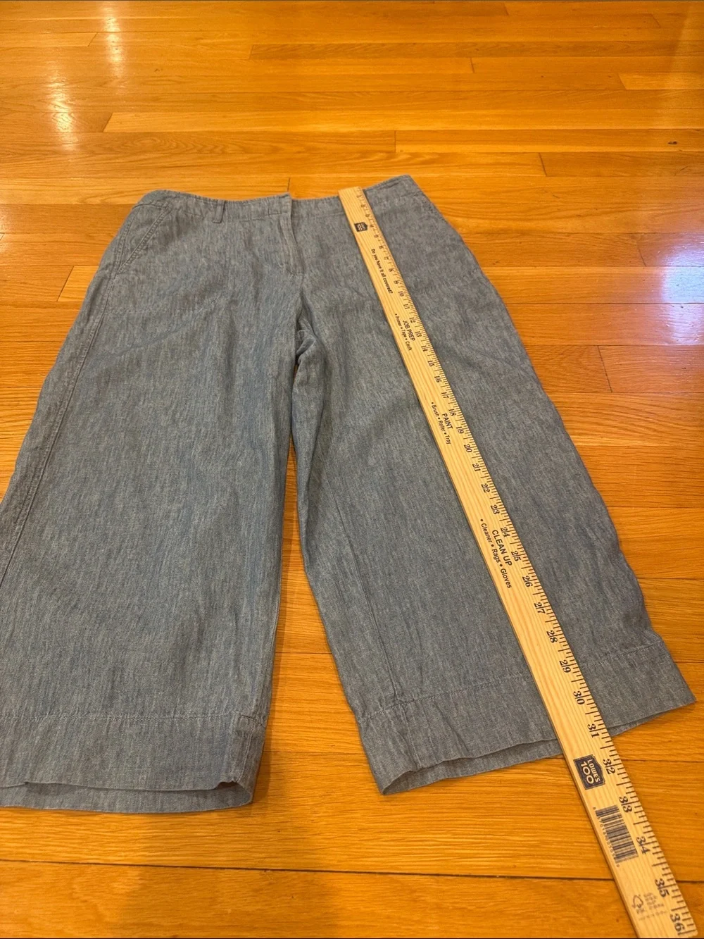Talbots linen blend cropped pants size 8P.