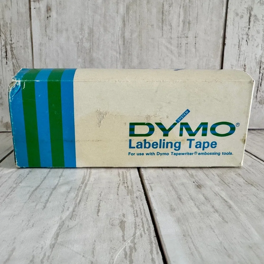 Vintage Dymo Glossy Red Embossing Label Tape 1/4