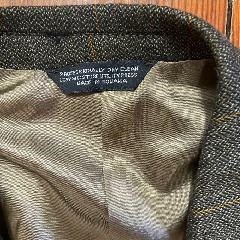 EVAN PICONE MEN’S BLAZER Wool Tweed Sports Coat Leather Elbow Patches Size 44R