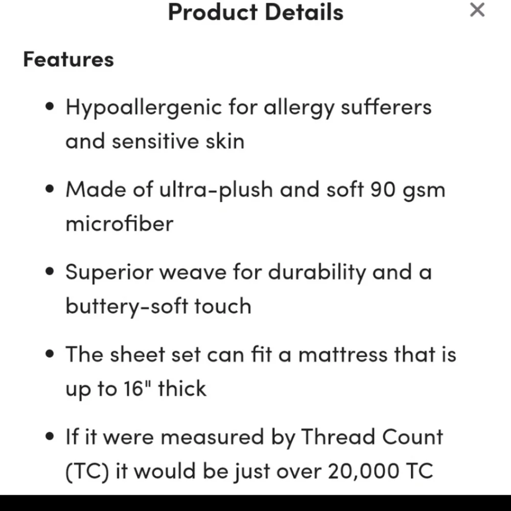Mirabal microfiber queen