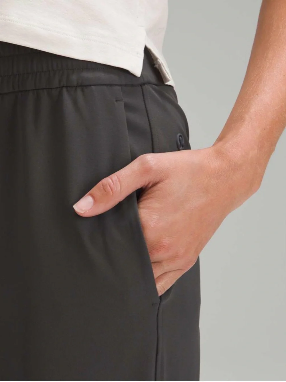 Lululemon Straight-Leg Mid-Rise Pant Full Length *Luxtreme Graphite Grey