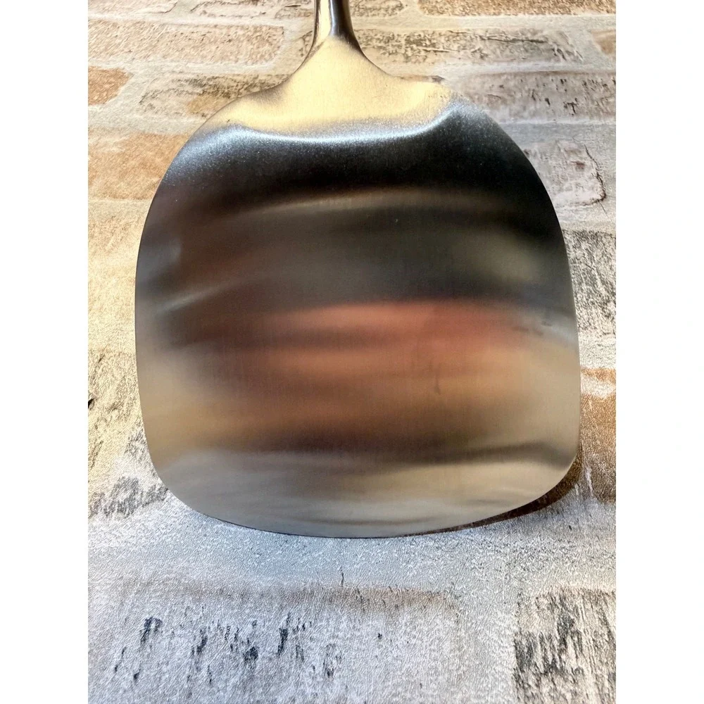 Stainless Steel Wok Spatula Long Handle Stir Fry Turner Kitchen Utensil Silver