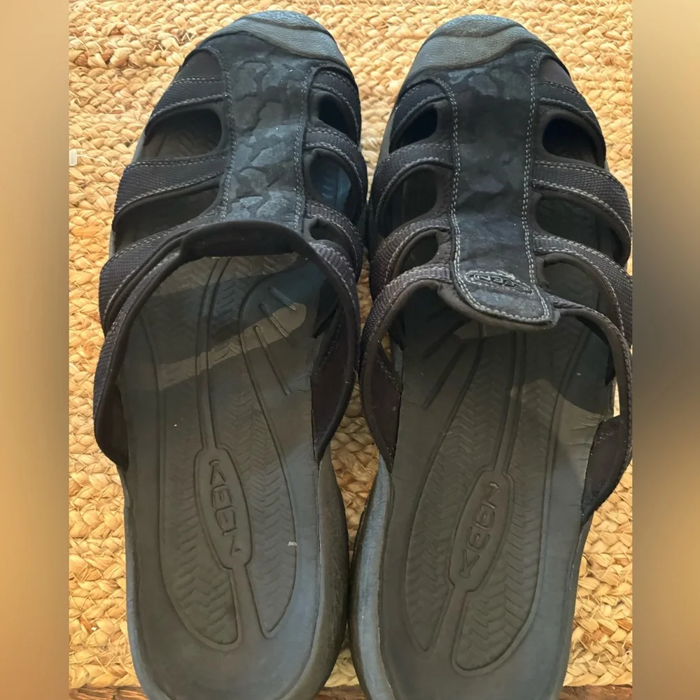 KEEN Aruba II Sandals Men's 14 US‎ Black Closed Toe Beach Slide Slip On Casual