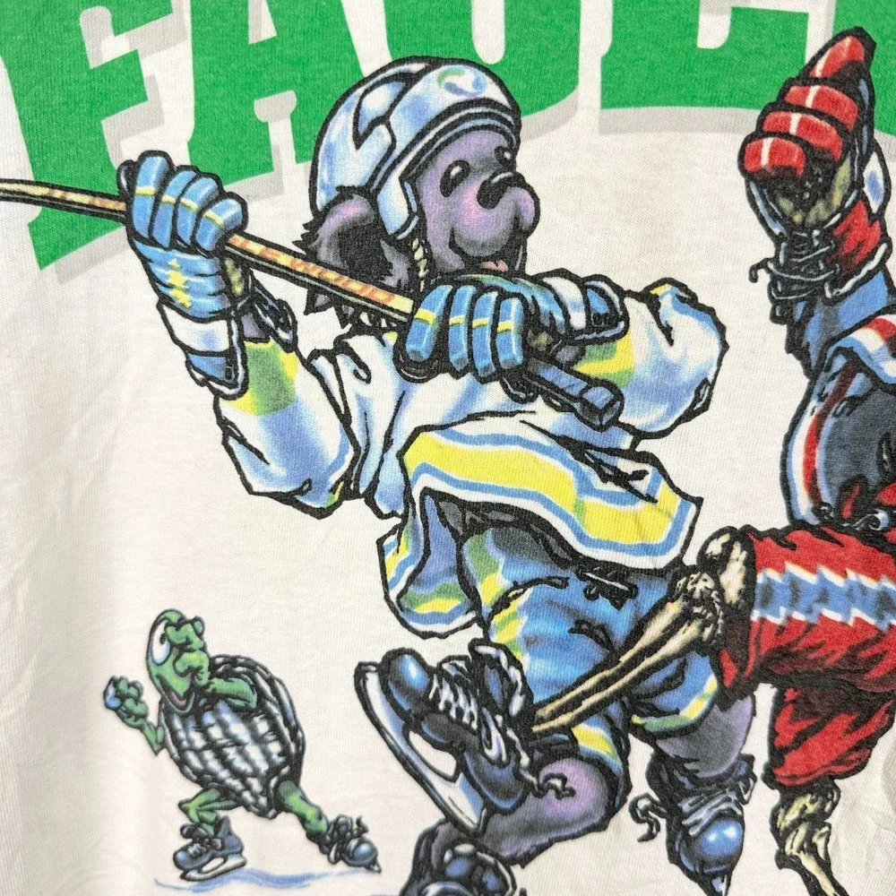 Liquid Blue Grateful Dead Steal Your Faceoff Hockey Tie Dye T Shirt M Vintage