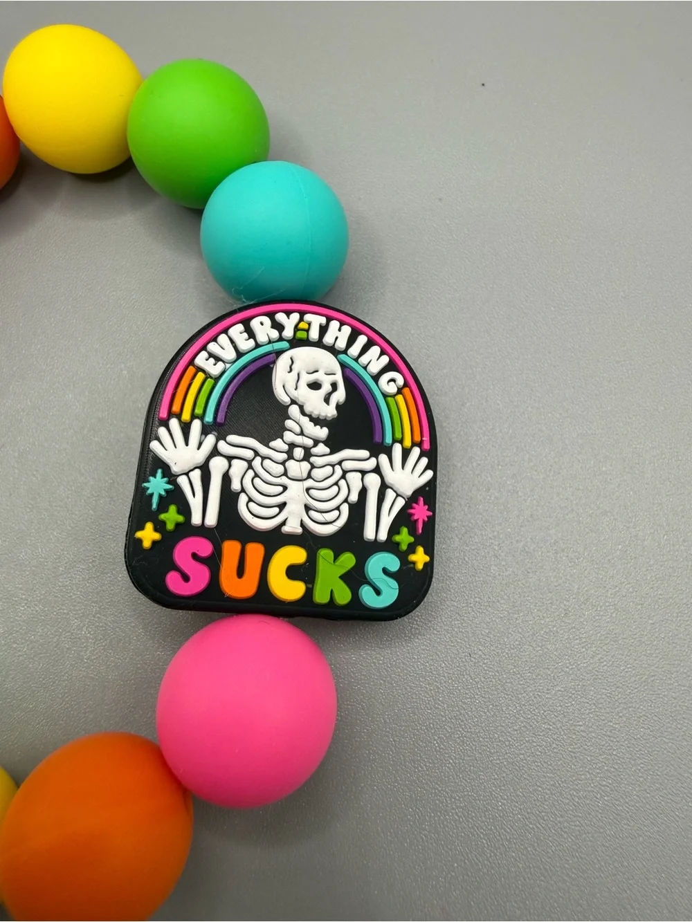 Handmade bright multicolor
