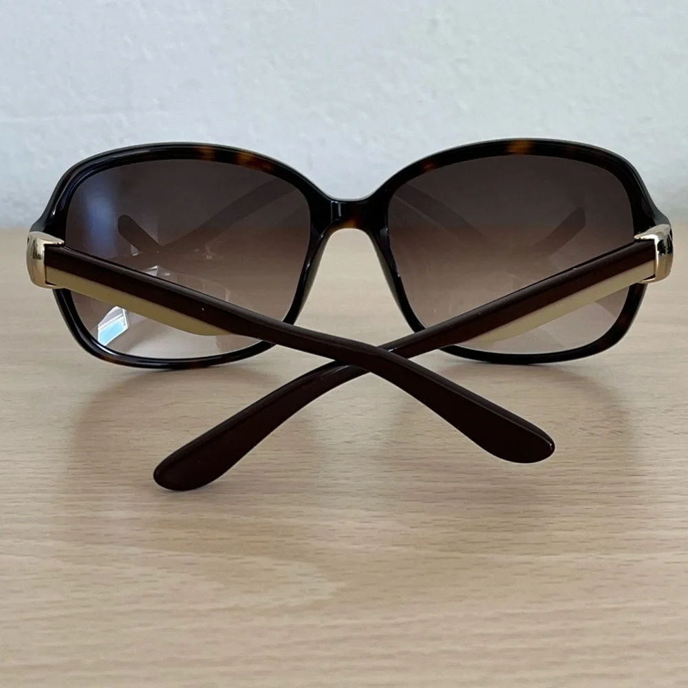 FERAGAMO Sunglasses Tortoise Non-Polarized Gradient Lens Case Cloth BNWOT Italy