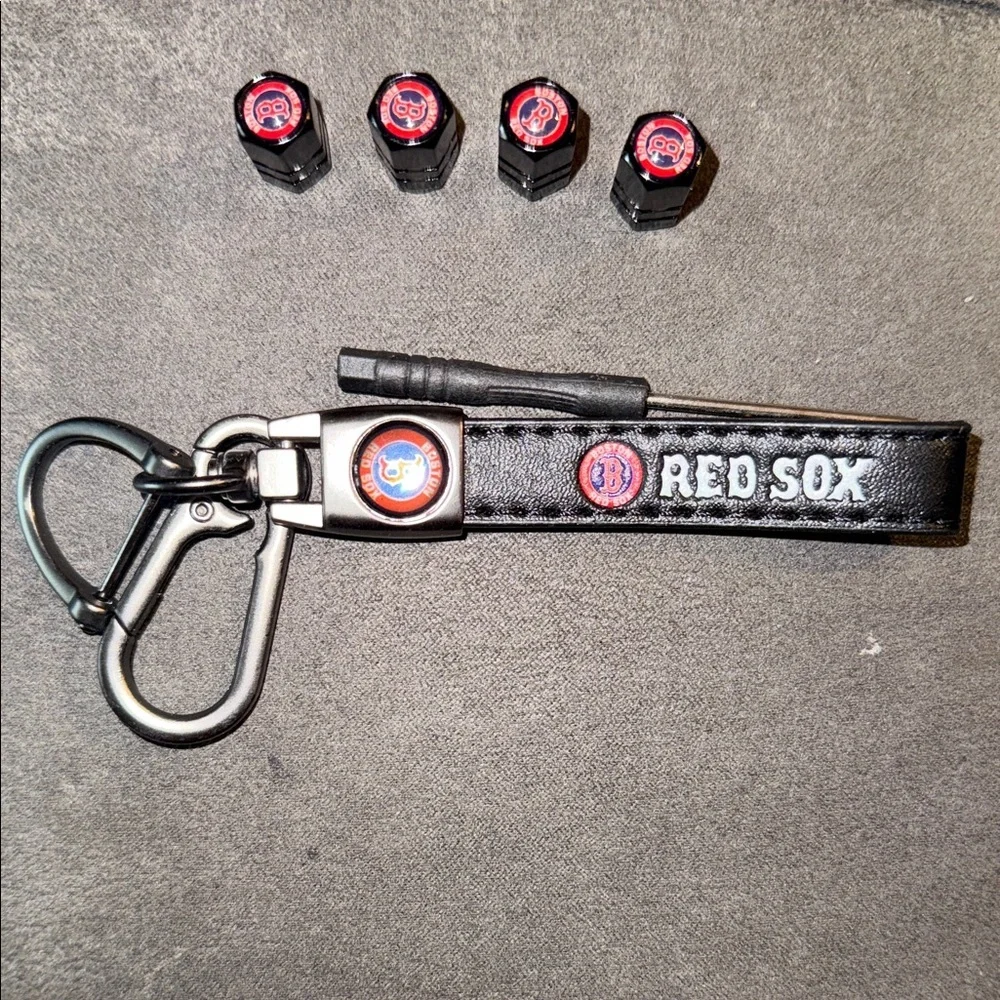 New Red Sox Black Keychain