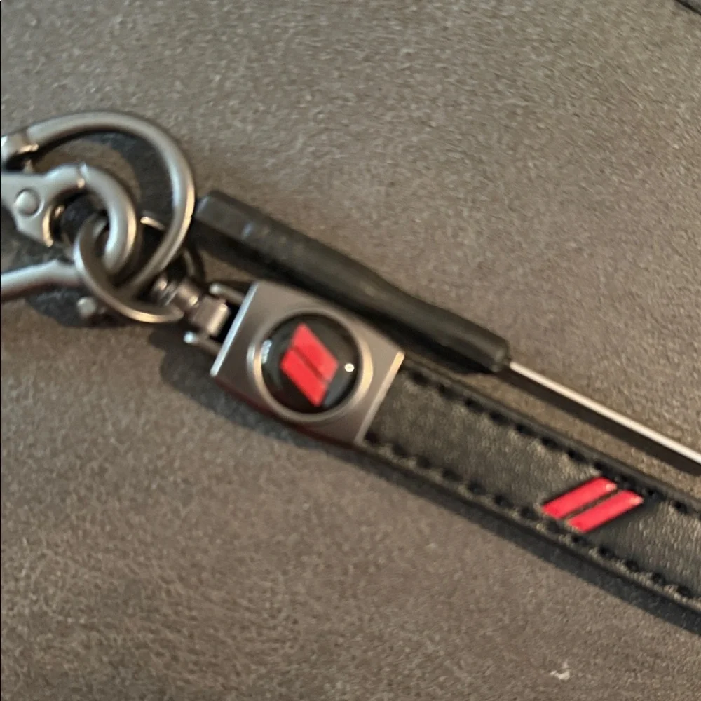 Black and Red Keychain Accessory