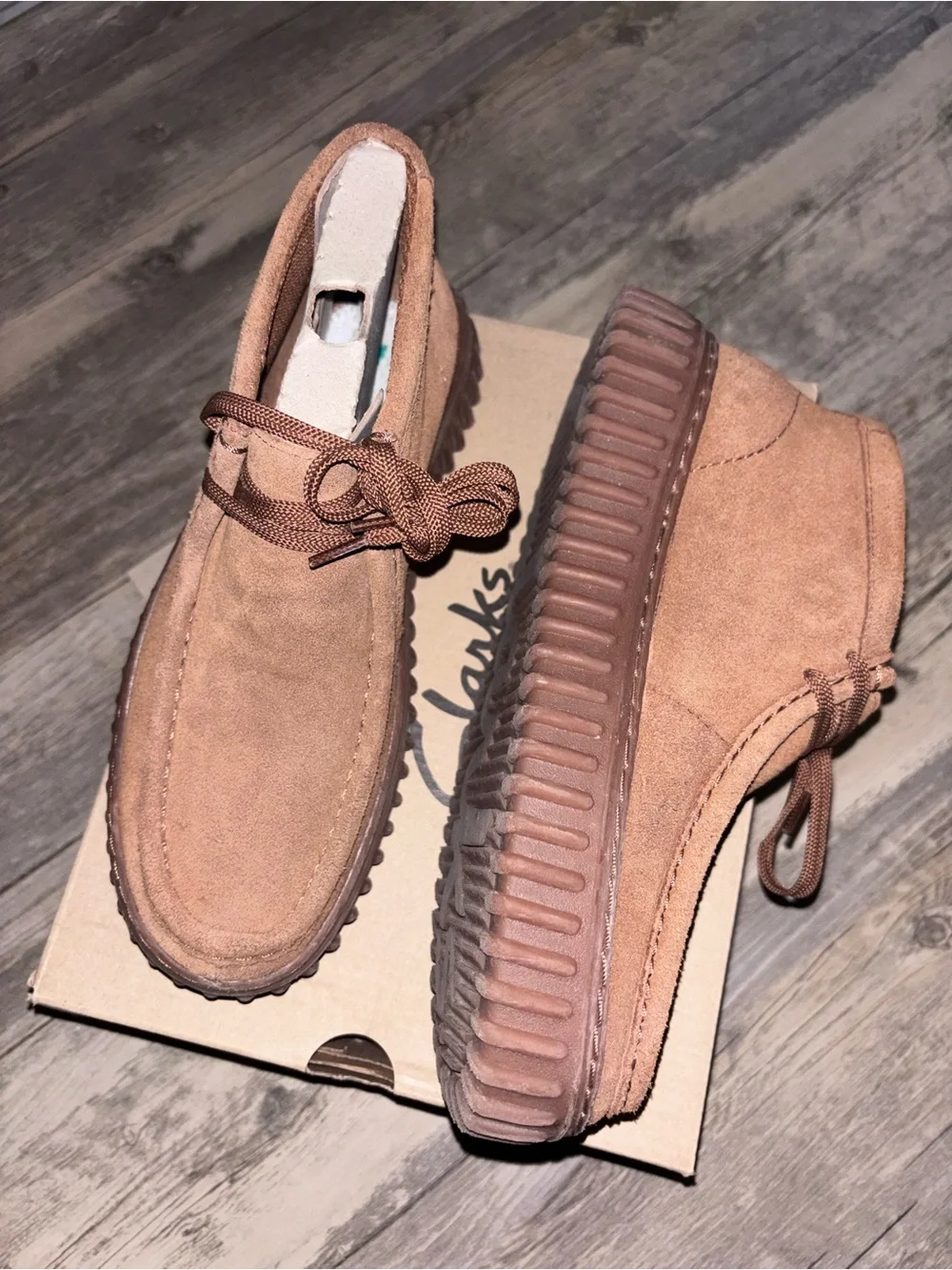 Clarks soft suede