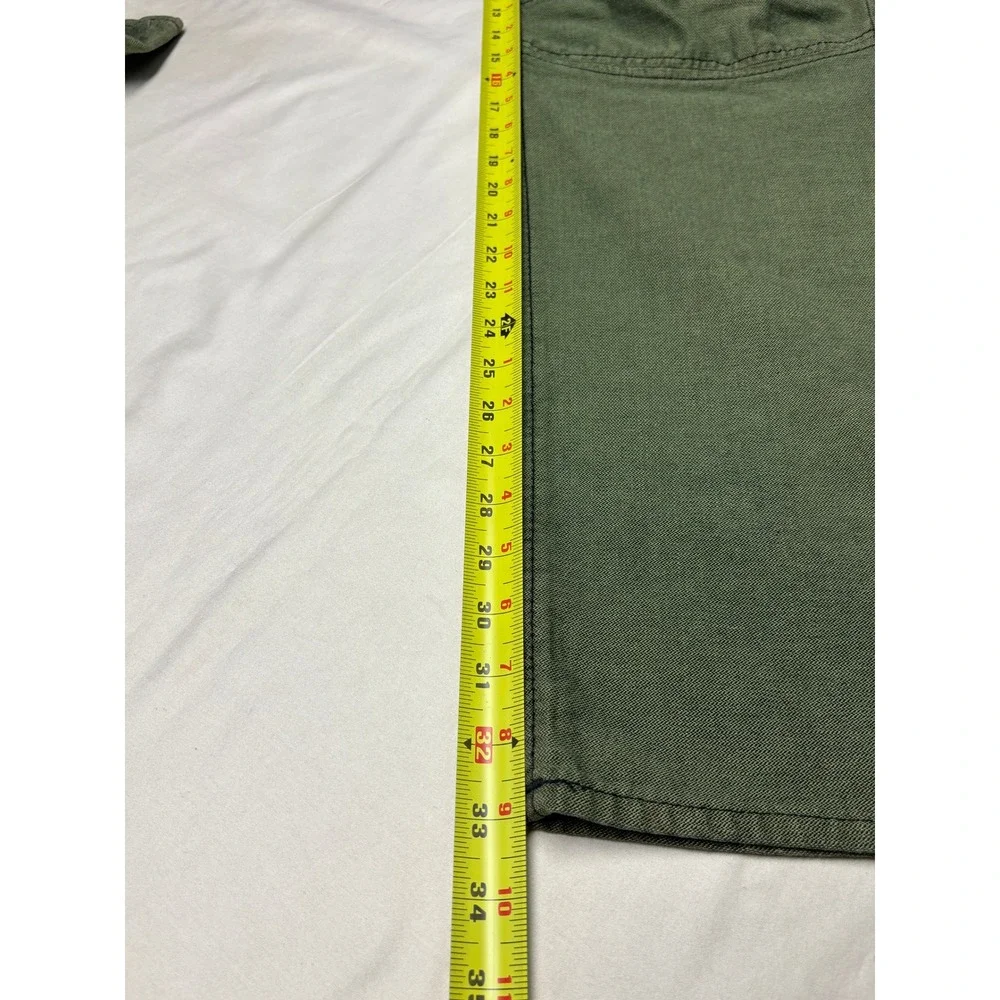 True Religion Mens Section Moto Slim Pants Olive Green‎ Biker Ribbed 38X33