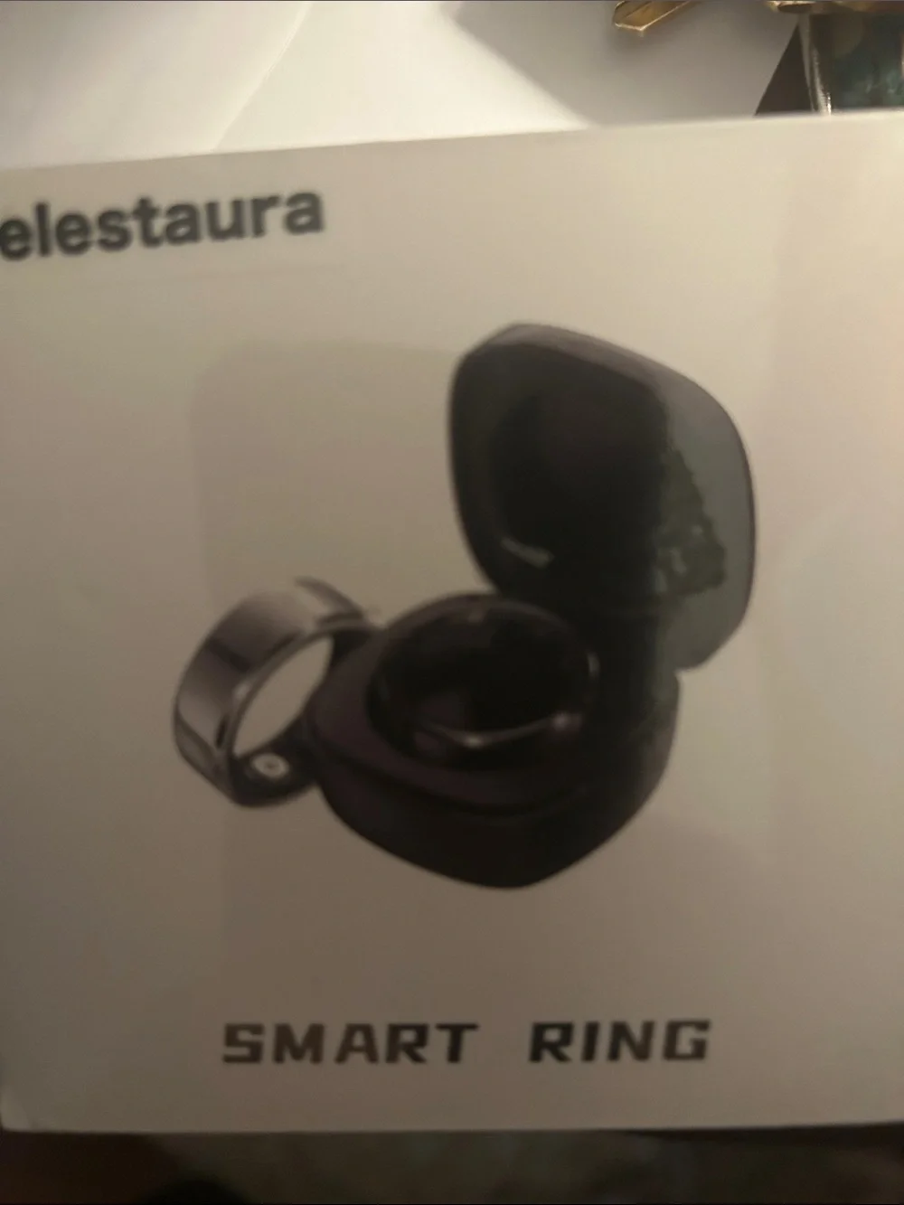 Smart Ring With compact Charging Case - silver
