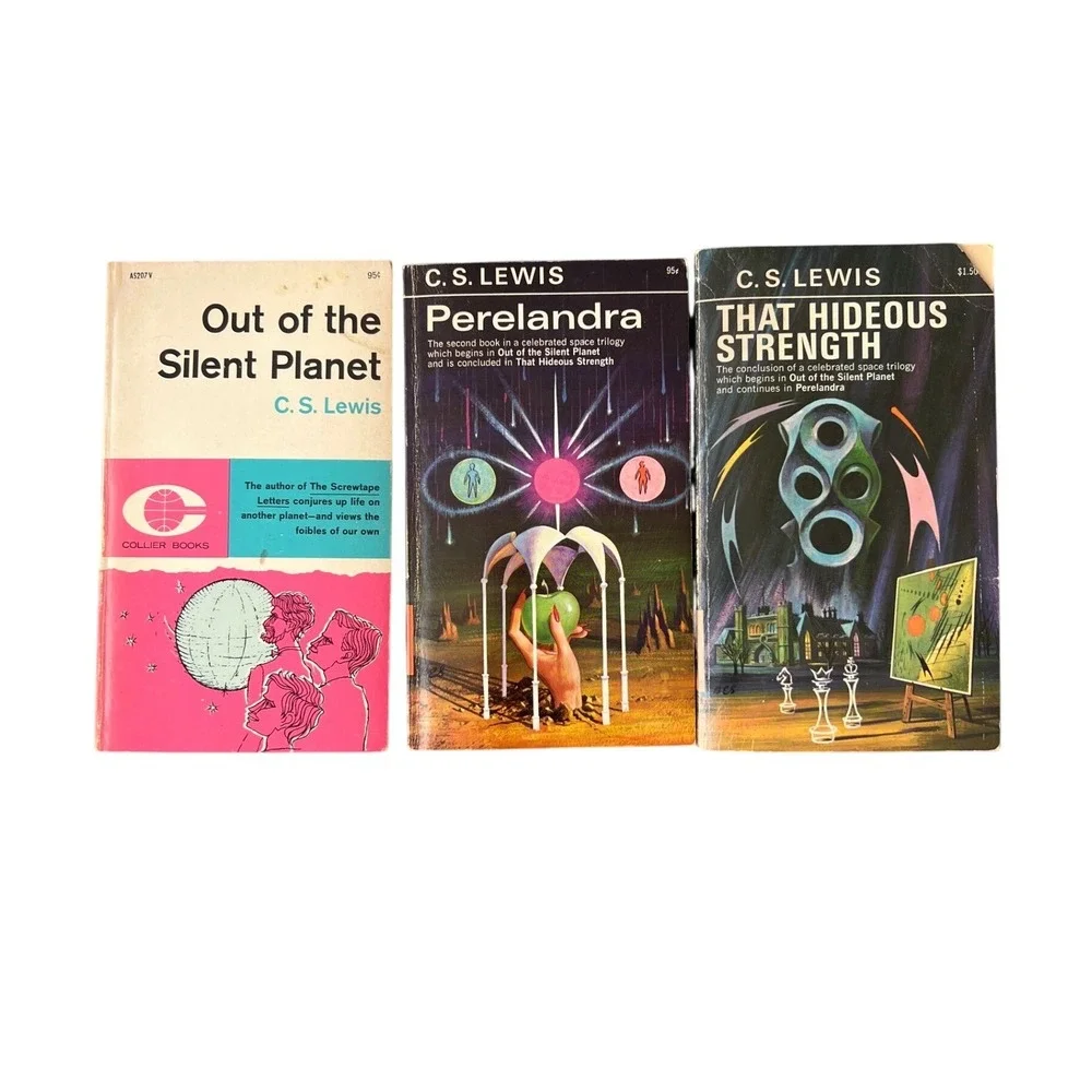 C.S. Lewis Space Trilogy Vintage Paperback Set Out of the Silent Planet 3 Books