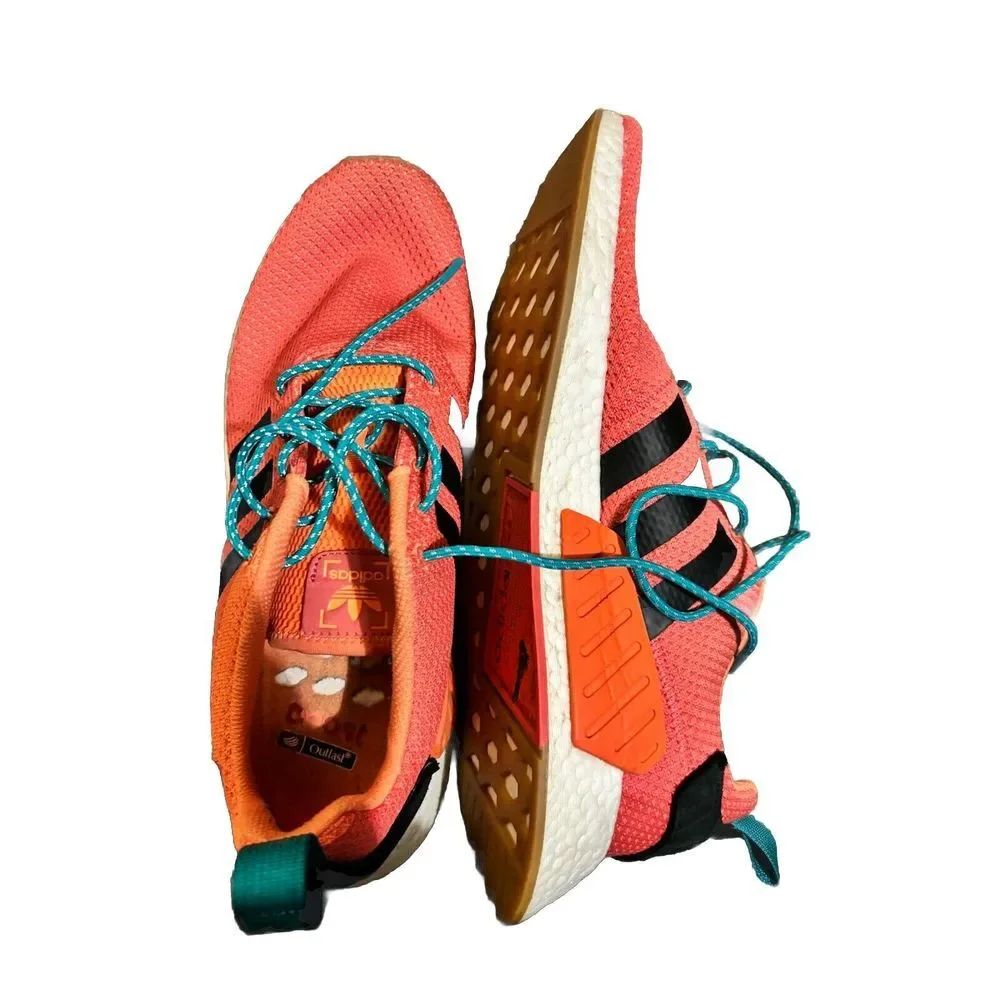 Adidas NMD R2 Boost Sneakers Size‎ 13 Men's Orange Athletic Shoes