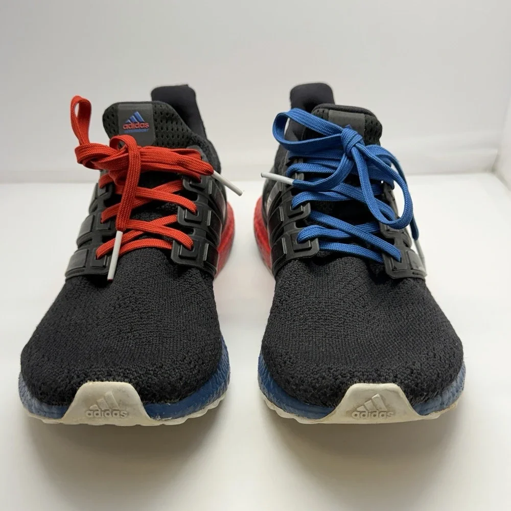 Adidas Ultraboost DNA Shoes Men's Size 8 Black Red Blue‎ Boost Primeknit FX7236