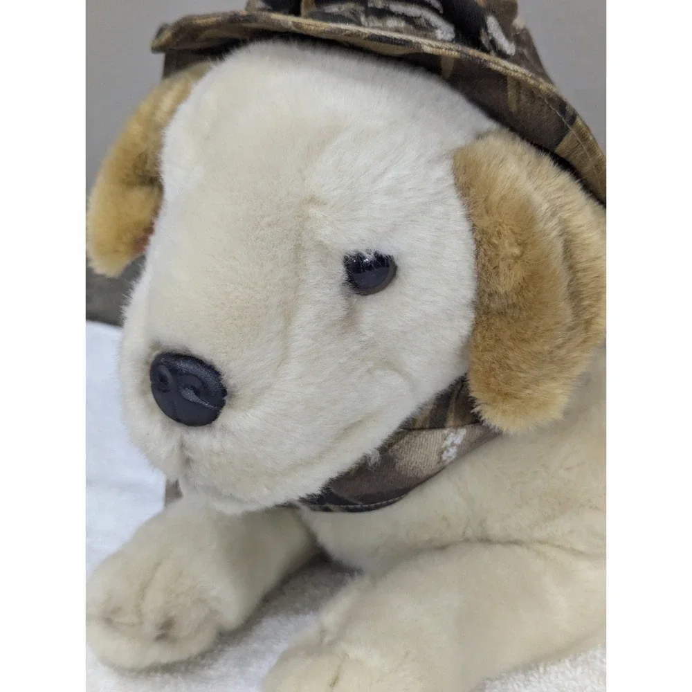 Ducks Unlimited Greenwing Mallard Labrador Retriever Dog Laying Plush Hunting