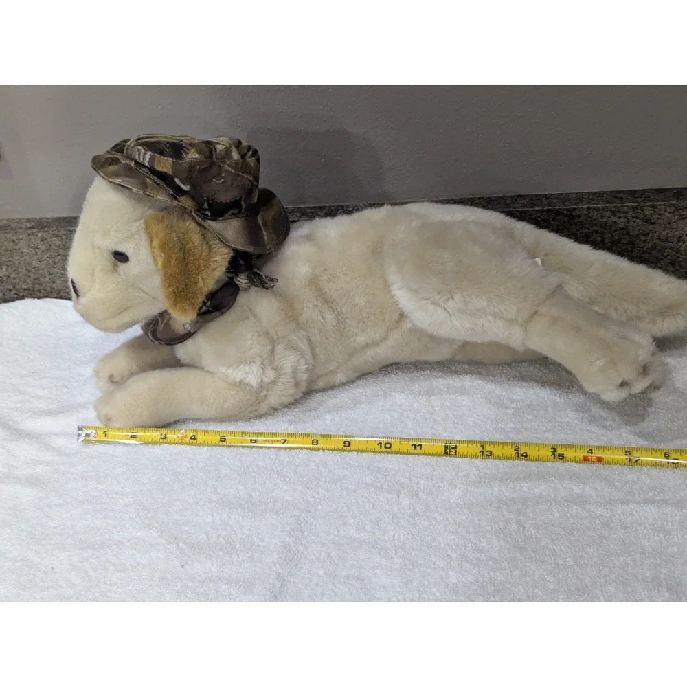 Ducks Unlimited Greenwing Mallard Labrador Retriever Dog Laying Plush Hunting