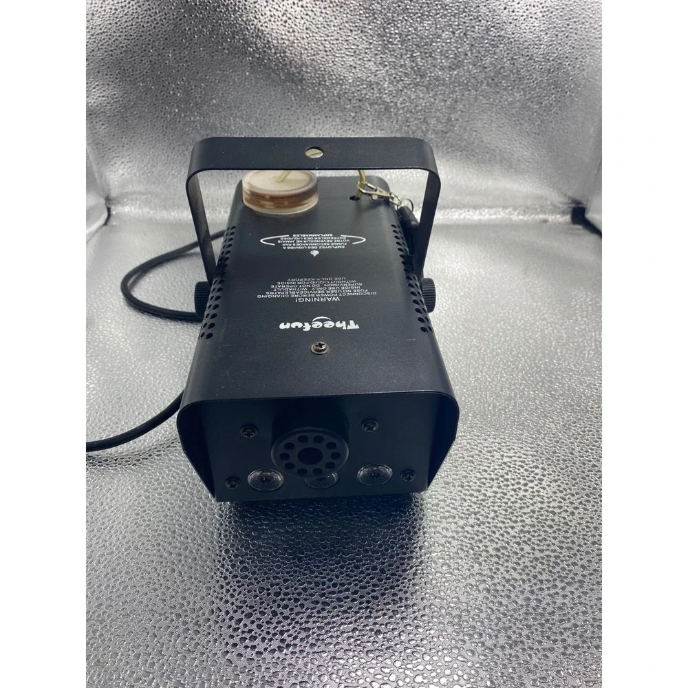 Theefun 400W Fog Machine with LED Lights and Wired Remote Control Black