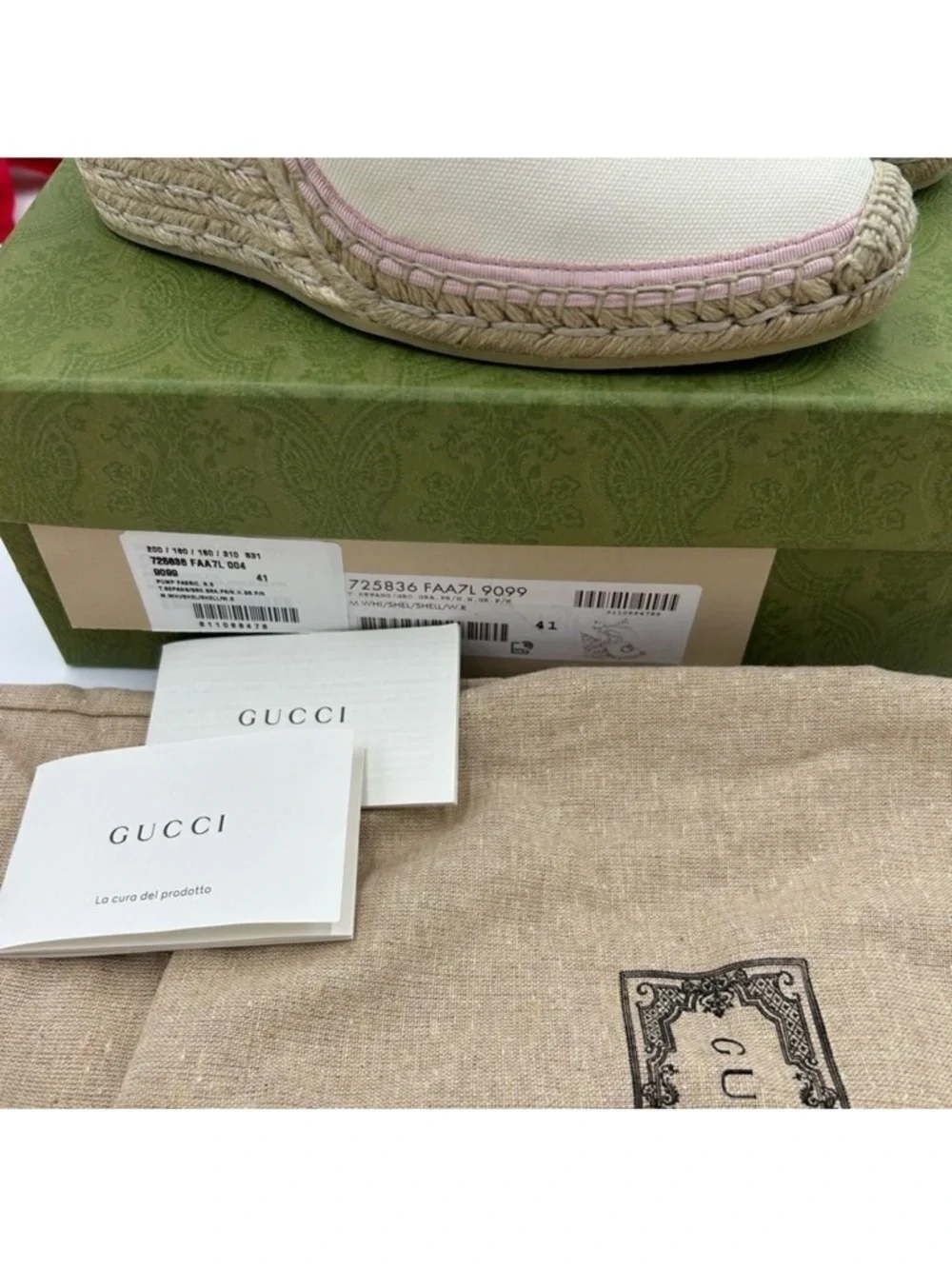 Gucci new cards box