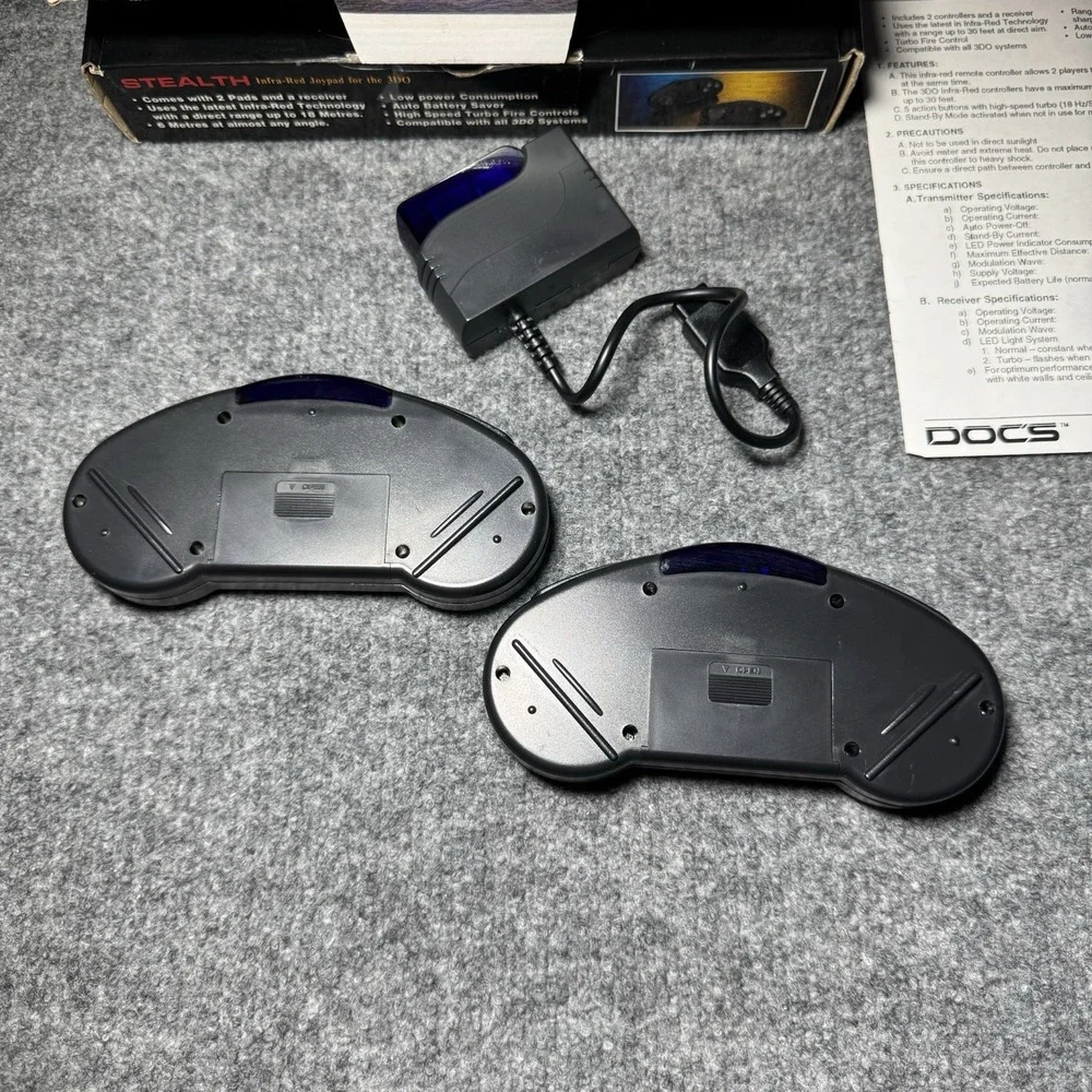 Stealth Infra-Red Joypad‎ Controller for the Panasonic 3DO Complete in Box