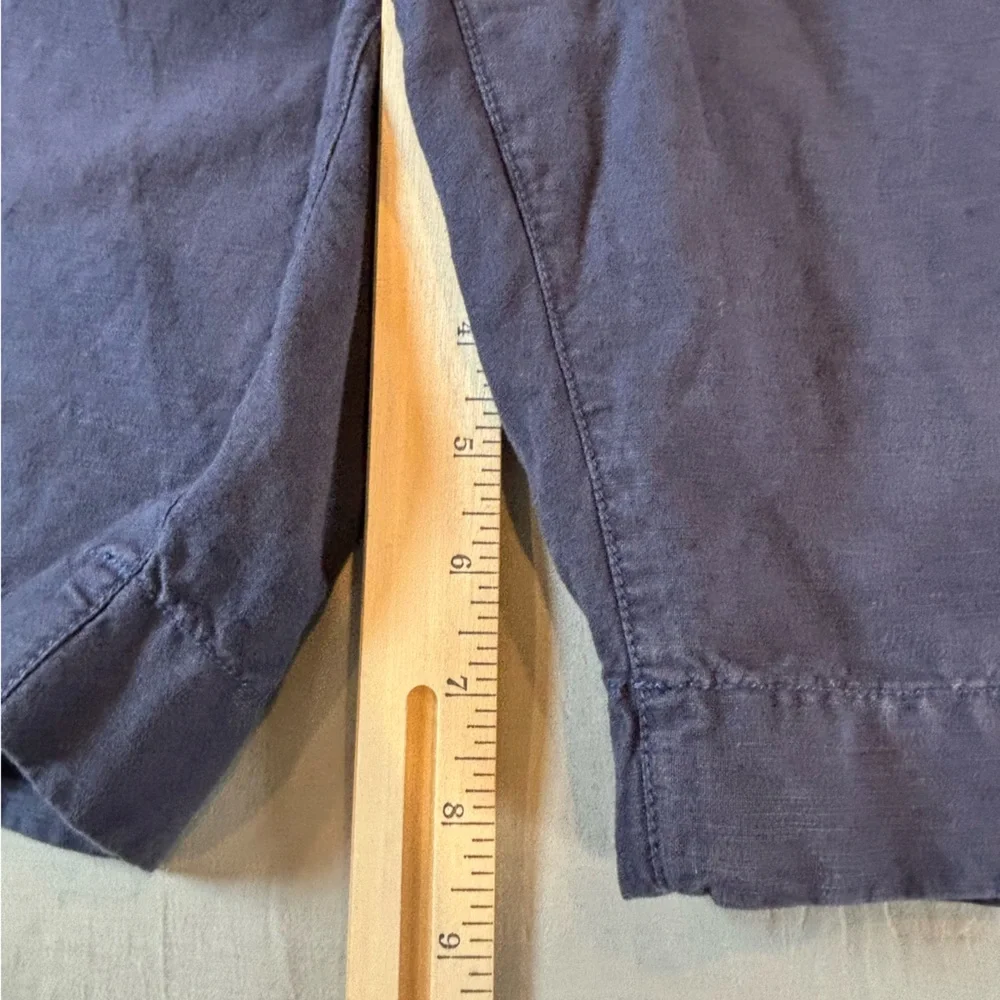 Faherty Malone Chino Shorts Linen Blend Men’s 30 Blue 9 Inch‎ Inseam