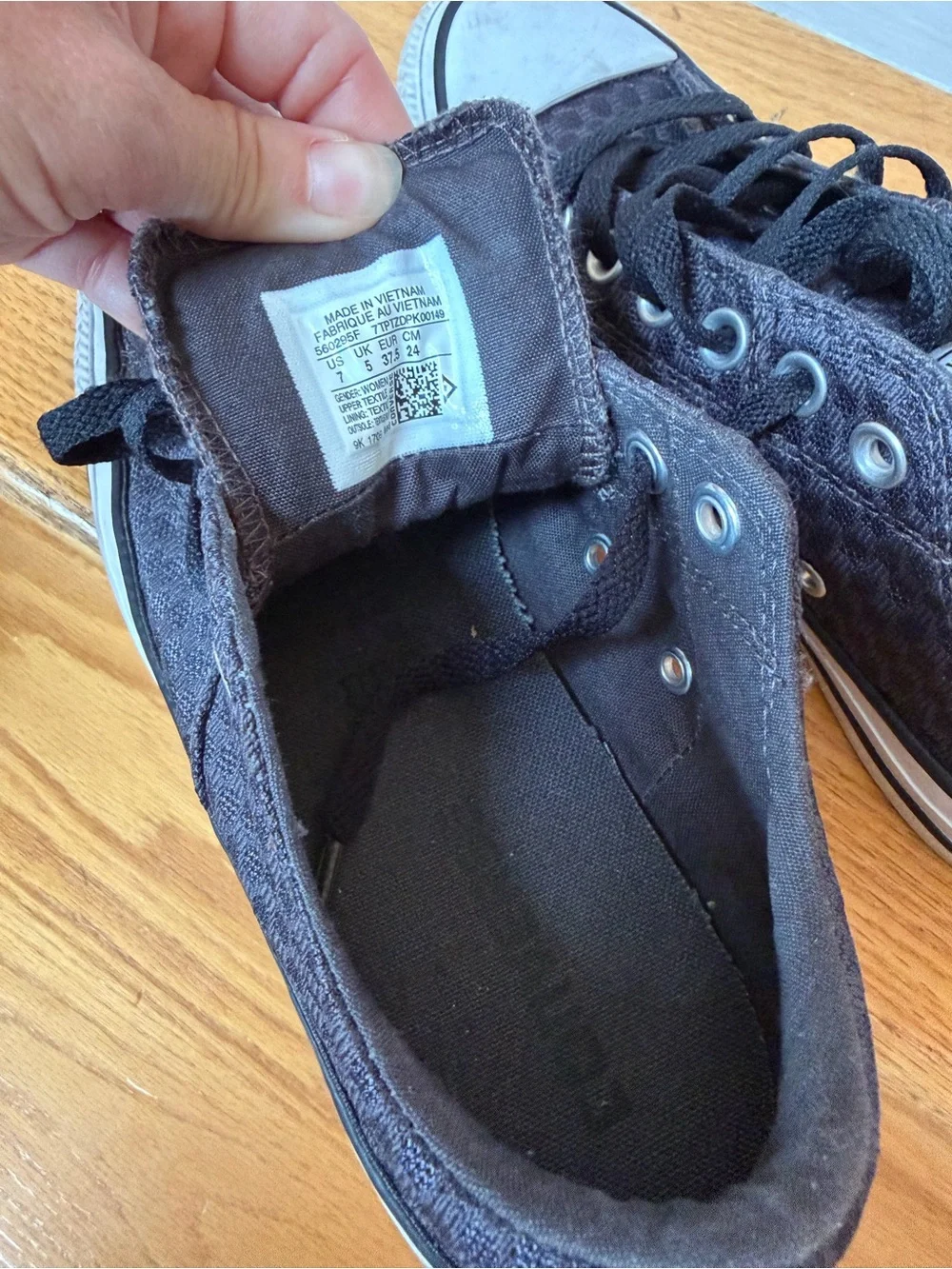 Converse women’s size