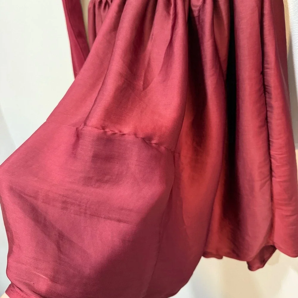 GAP Kids‎ Girls Burgundy Long Sleeve Skater Dress Size XL 12 new Christmas