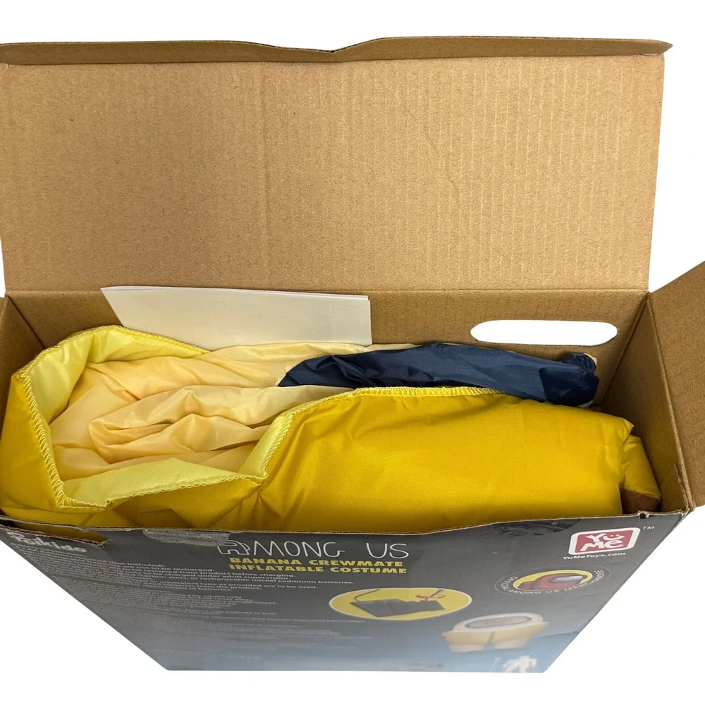 Among Us Banana Crewmate Inflatable Costume Youth Kids One Size Yellow Halloween