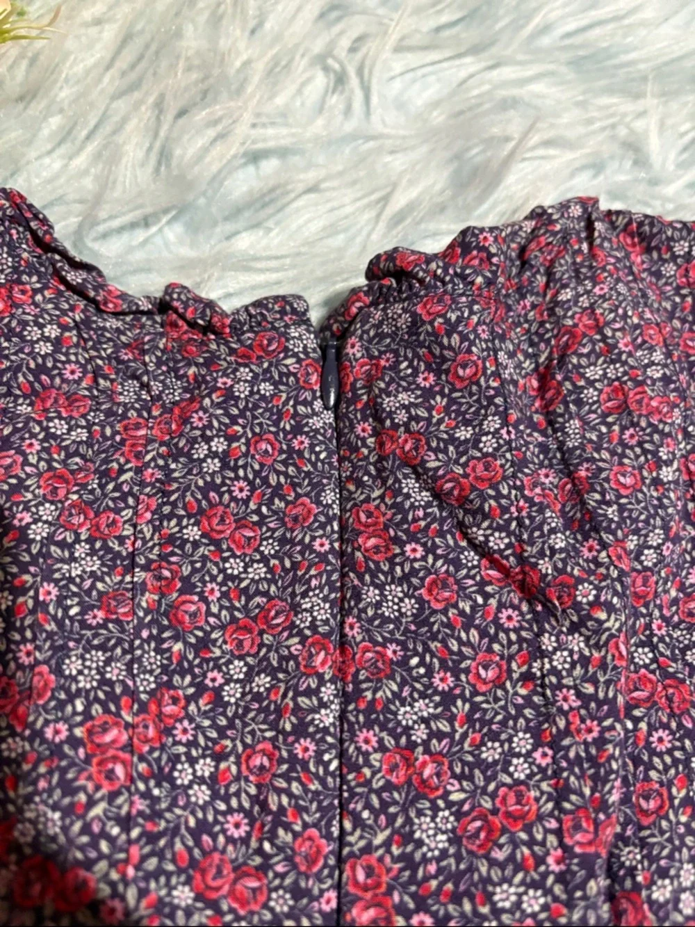 GAP Kids Floral Dress - Purple and Pink Pintuck Dress sz L